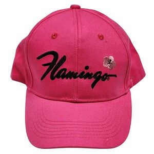 Hot Pink Flamingo Las Vegas Hotel Embroidered Cotton Baseball Cap Adjustable NEW